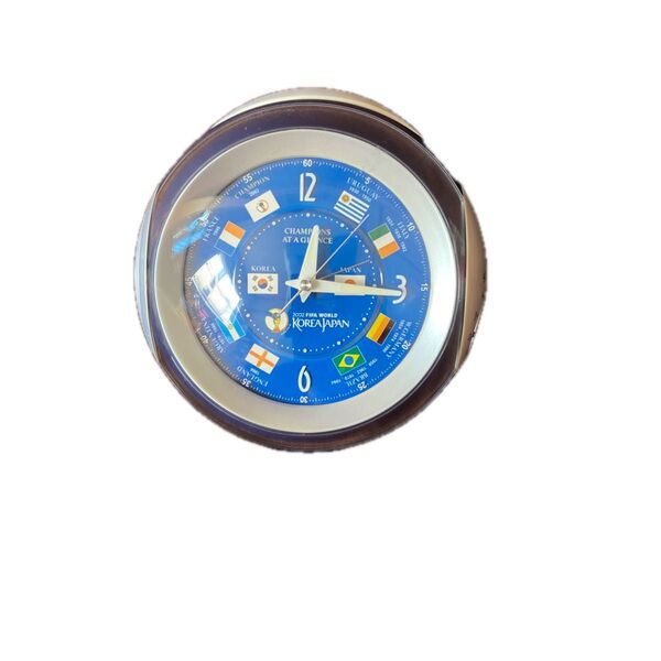 Jリーグ 目覚まし時計 SEIKO クロック品番AC364L 2002年ワールドカップオフィシャル記念品