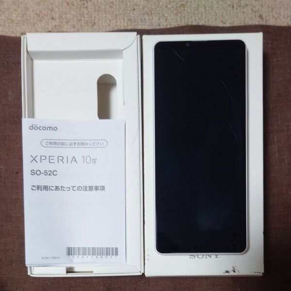 Xperia 10 IV SO-52C 6インチ メモリー6GB ストレージ128GB ホワイト ジャンク