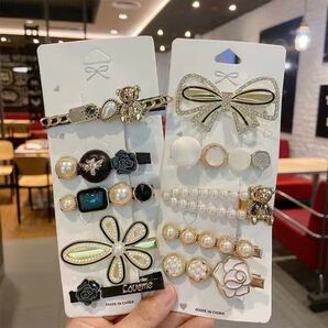 ヘアピン ヘアクリップ かわいい パール ヘアアクセサリー 10本セット
