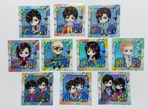 シティーハンター ブラインドおまけ風シール 全10種 コンプリート
