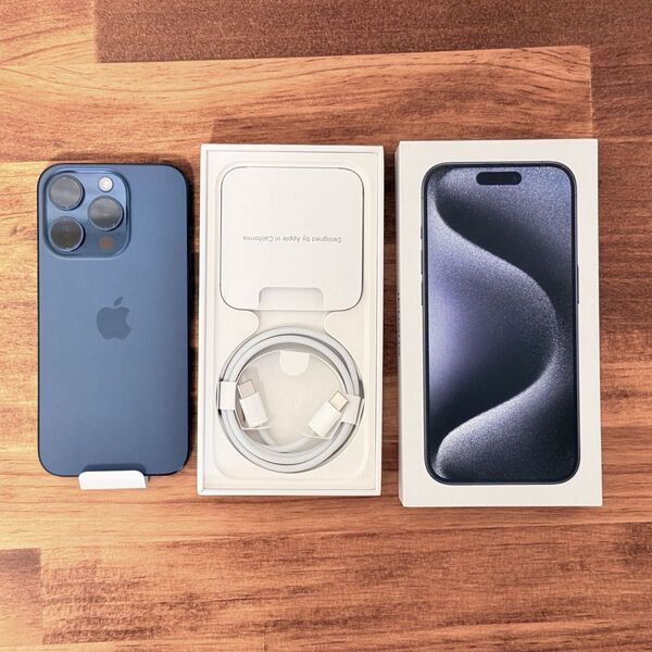 iPhone15 pro 256GB ブルーチタニウム SIMフリー