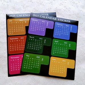 2023年版 カレンダー ステッカー デイリー プラン オフィス メモ帳