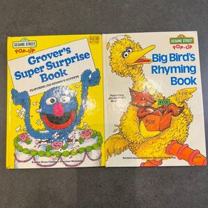 英語 popup しかけ絵本 セサミストリート 2冊
