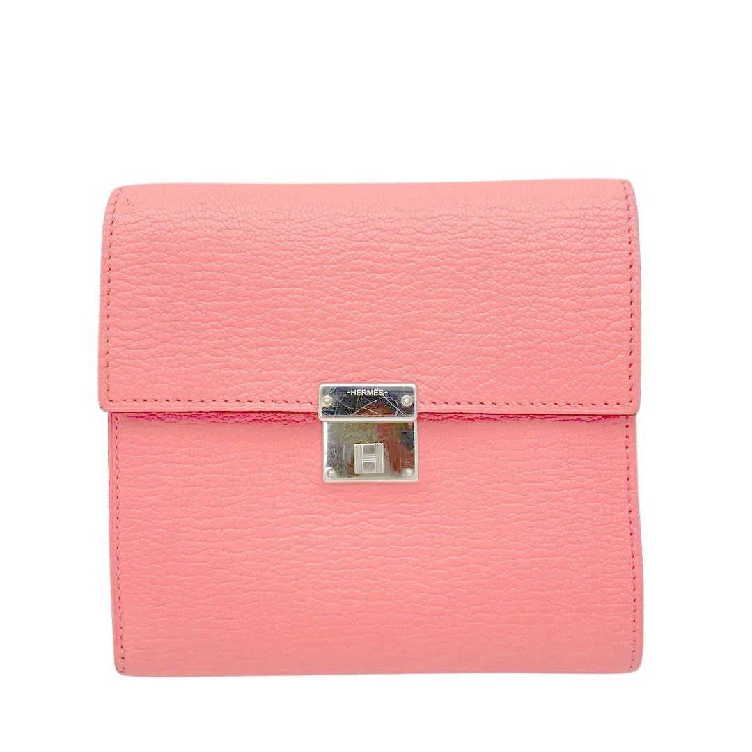 未使用保管品】HERMES エルメス コンスタンス コンパクト ピンク 未使用保管品】HERMES エルメス コンスタンス コンパクト ピンク