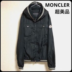 モンクレール 美品 ジャンクロード ナイロン 黒 ブラック