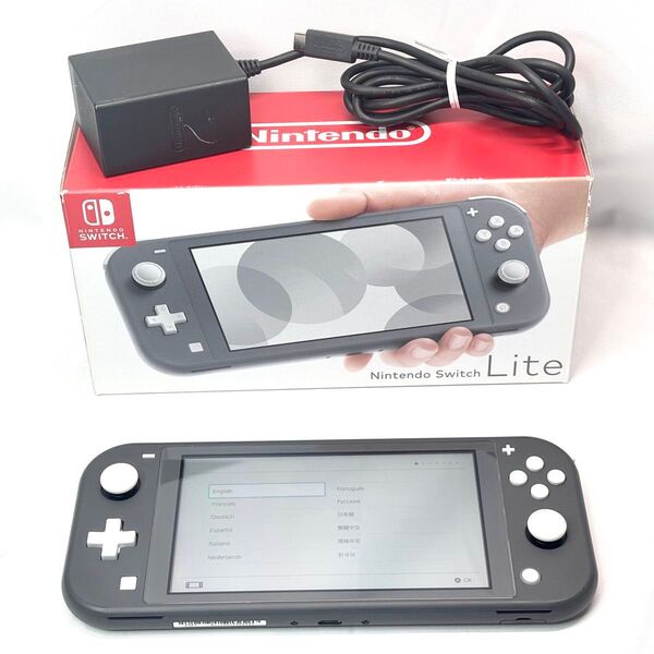 中古 Nintendo 任天堂 ニンテンドー Switch Lite スイッチライト グレー SDカード64GB付き