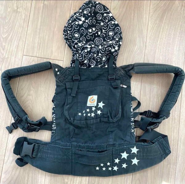 【Ergo baby】エルゴベビー 抱っこ紐 おんぶ紐 ブラックスター 黒
