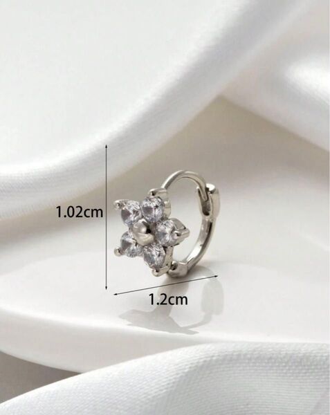 花デザイン ピアス 片耳 1つ