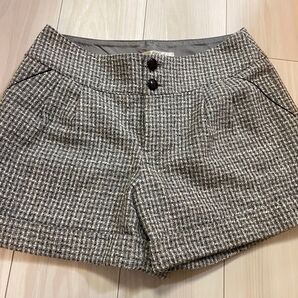 値下!Pin Curl ピンカール ツイード風ショートパンツ グレー系 キレイ系 キュート 上品