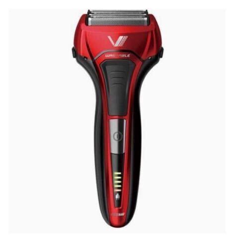 【送料無料】マクセルイズミ 往復式シェーバー ソリッドシリーズ 5枚刃モデル IZF-V553W-R レッド