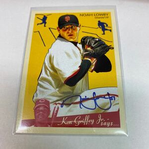 Noah Lowry 2008 UD Goudey auto