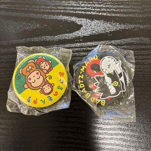【未開封サビあり】おさるのジョージ バツ丸くん 缶バッチ