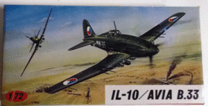 KP/1/72/ソ連空軍IL-10/AVIA B.33攻撃機/未組立品
