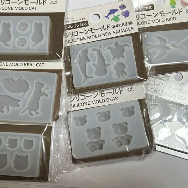シリコンモールド ハンドメイド ねこ うさぎ