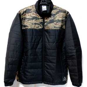 特価/未使用【サイズ=O(JASPO)】Reebok/リーボック/メンズ/中綿/パディング/ジャケット/胸囲=97~103cmblackl×迷彩