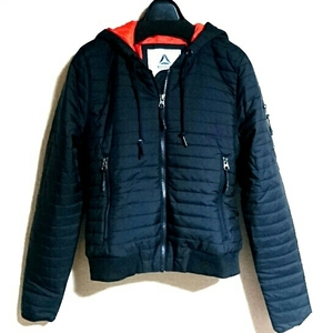 特価/未使用/Reebok/Padded jacket/リーボック/レディス/中綿/パデットジャケット/サイズ=M/black×orange