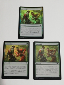 MTG マジックザギャザリング エルフの憤激 foil 日本語版 3枚セット