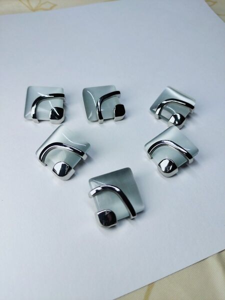 新品 (5) ボタン 22mm ハンドメイド レトロ DIY (6個セット)