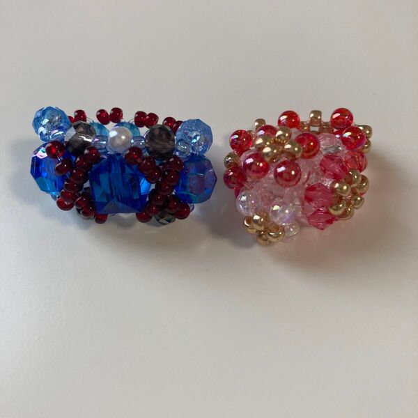ビーズ アクセサリー リング 指輪 ハンドメイド