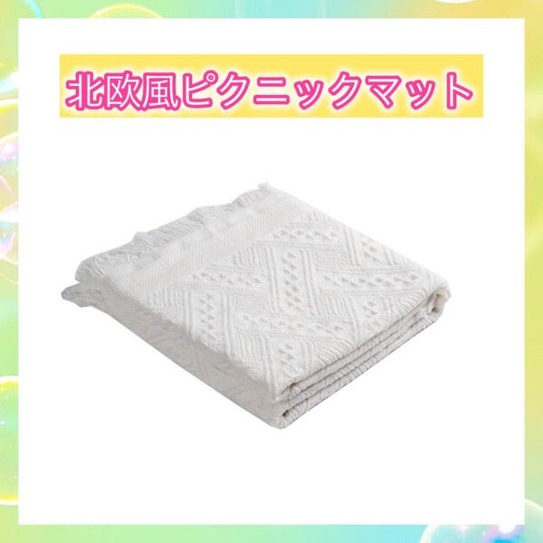 ピクニックマット 北欧風 ラグ 90×150 レジャーシート インテリア 背景布
