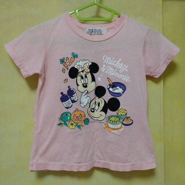 ミッキー ミニー Tシャツ キッズ服 キッズファッション レトロ