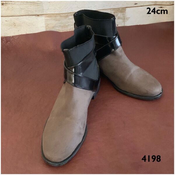 ZARA TRAFALUC【24cm位】ブーツ☆クリーニングお手入れ済み4198