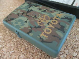 ZIPPO [TOYOTA Toyota camouflage pattern Army look ]1999 year 12 month manufacture century end Land Cruiser oil lighter Zippo - waste version ultra rare unused goods 