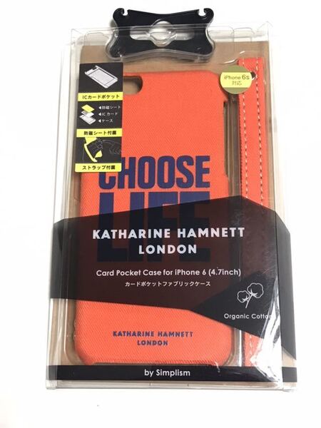 匿名送料込み iPhone6 iPhone6s用 オシャレカバー ケース オレンジ CHOOSE LIFE新品 アイフォーン6s アイホン6 case cover/DN2