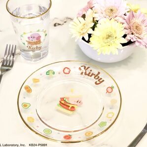 【新品・未使用】「星のカービィ 金縁クリア食器セット」