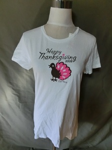 USA購入 人気アメカジ 【OLDNAVY】オールドネイビー THANKS GIVING2008(感謝祭) TシャツUS Mサイズ