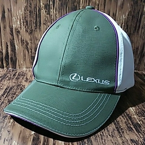 ● レクサス LEXUS キャップ 帽子 カーキ・白・パープル