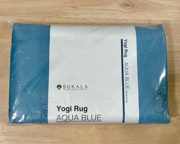 【新品未使用】 SUKALA ヨガラグ アクアブルー 洗える