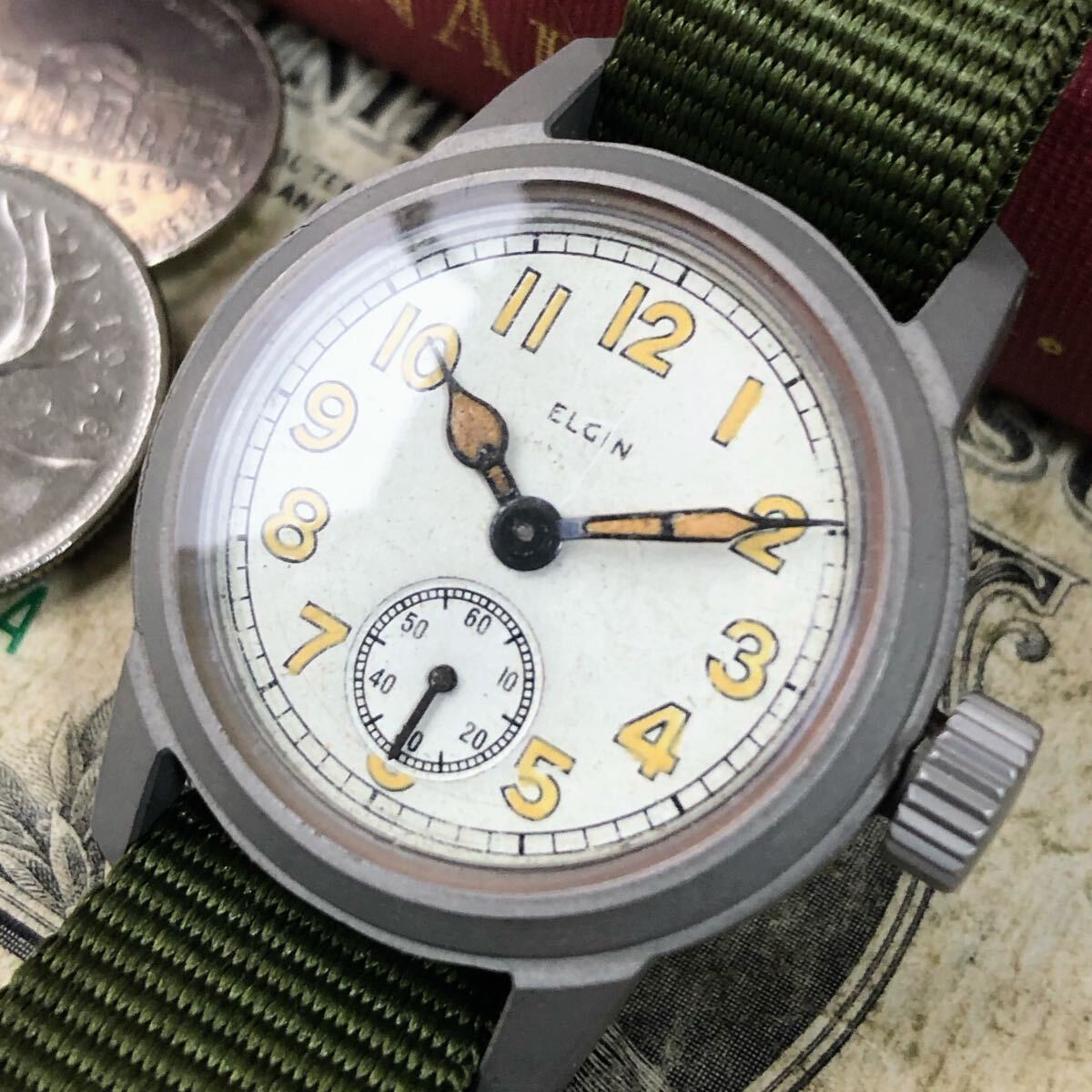 Yahoo!オークション -「エルジン ミリタリー」(ブランド腕時計 Yahoo!オークション -「エルジン ミリタリー」(ブランド腕時計