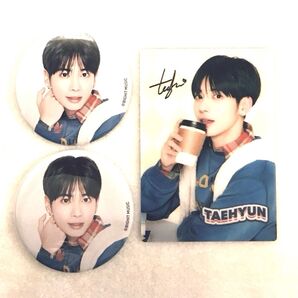 TXT トゥバ cafe カフェ トレカ 缶バッジ テヒョン