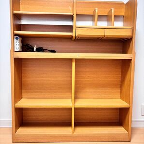 本棚 木製 ナチュラル 棚 収納 書棚 飾り棚 ブックシェルフ シェルフ 送料込み 100×23×122