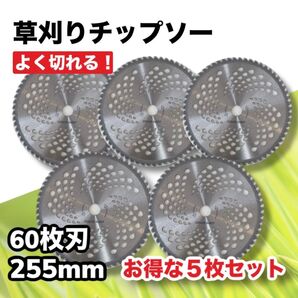 限定値下げ! 草刈りチップソー 60枚刃 草刈り 芝刈り 替刃 ガーデニング 草刈り機