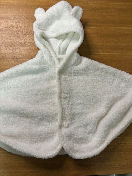 ポンチョ ユニクロ 白 くま耳