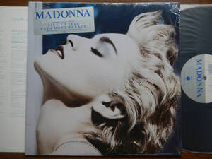 【LP】MADONNA(1-25442米国SIRE1986年TRUE BLUE初回SHRINK+HYPE STICKER+POSTER)