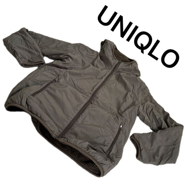 UNIQLO ユニクロ ボア パーカー リバーシブル M アウター アウトドア