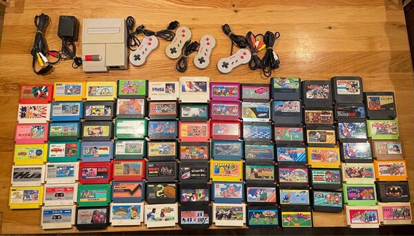 ニューファミコンゲーム機セット 82本ソフト