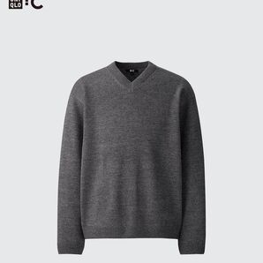 UNIQLO C リラックスVネックセーター グレー XXL 新品未使用