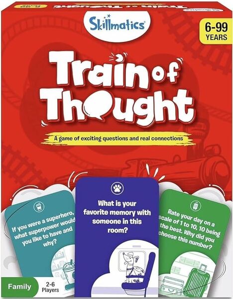 【美品】Skillmaticsカードゲーム(全英語表記) 『ひらめき列車』 プレゼント、家族の絆、会話、6歳以上対象