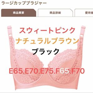 シャルレ*ラージカップブラジャー*E65.70.75.F65.70*ピンク*ブラウン*ブラック*サイズ色を商品の質問へご指定下さい
