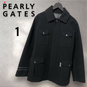 PEARLY GATES ウール ジャケット ブラック 防寒 防風 ゴルフ