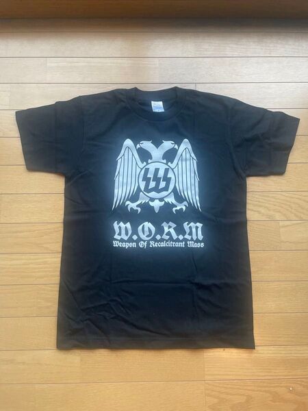W.O.R.M ロゴプリントシャツ バンドTシャツ インディーズ ハードコア 半袖 プリントTシャツ