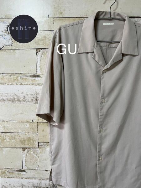 GU 半袖シャツ シャツ ベージュ M メンズ ユニセックス 古着