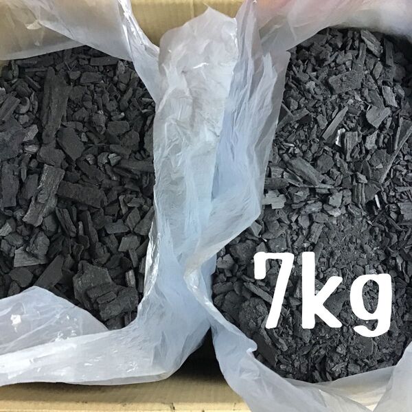 訳あり 粒炭 広葉樹 7kg