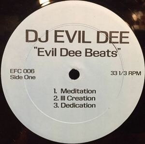 【US盤/レア/Hiphop/Inst集/美盤(EX)/12】DJ Evil Dee Evil Dee Beats / 試聴検品済