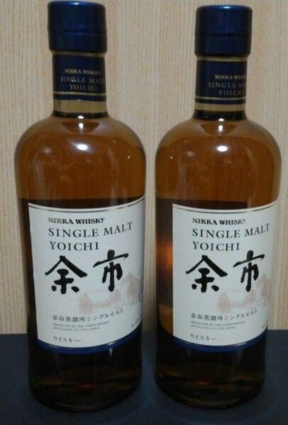 未開栓 ニッカウヰスキー 余市 700ml 2本セット 余市 ニッカ ウイスキー NIKKA シングルモルト