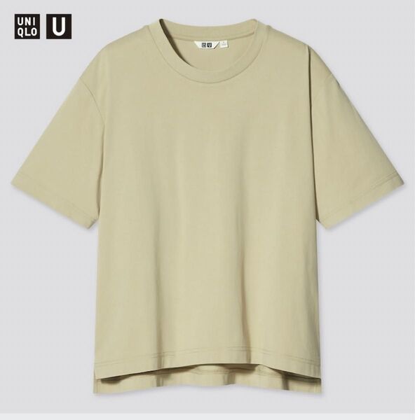 UNIQLO U エアリズム オーバーサイズクルーネックT Green Msize